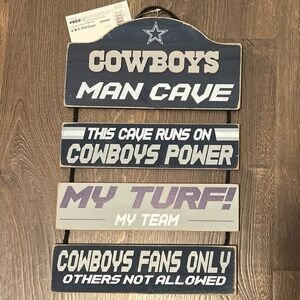 Dallas Cowboys Dangle Sign- Man Cave